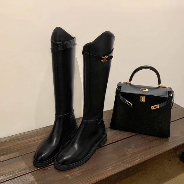 Kim's | Madrid Leather Tall Boot | Women's Vegan Leather Riding Boot