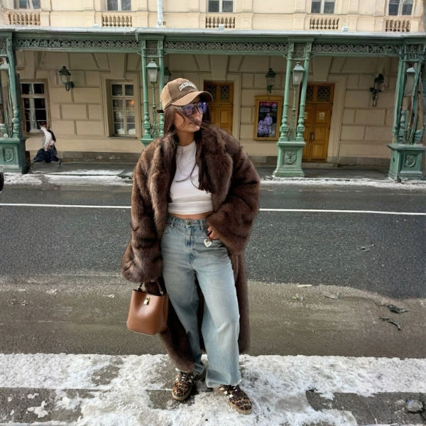 Kim's | Aspen Faux-Fur Longline Coat