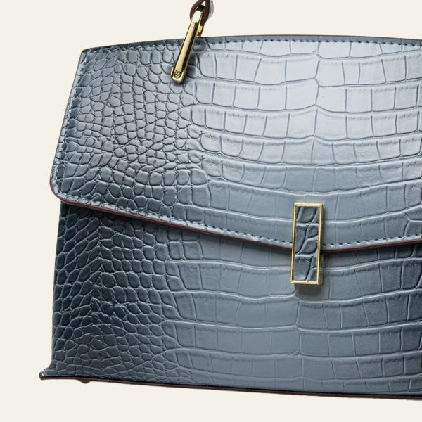 Kim's | Verona Croc-Embossed Top-Handle Handbag | Structured Handbag