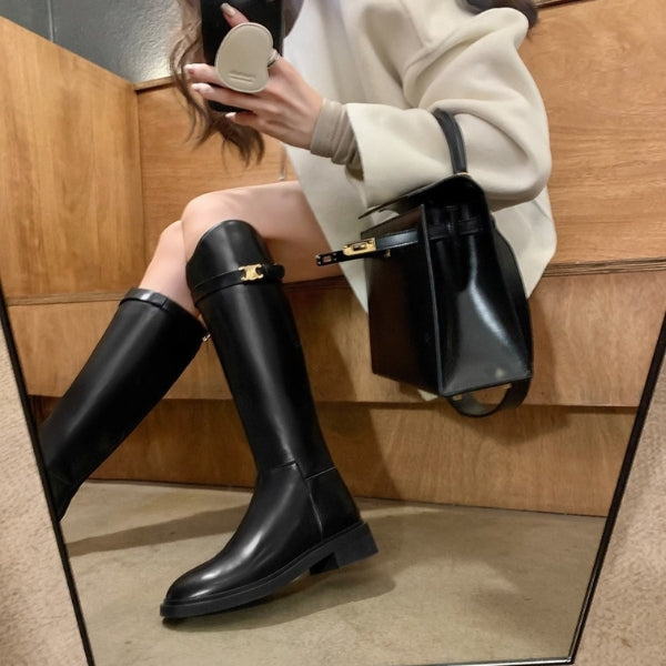 Kim's | Madrid Leather Tall Boot | Women's Vegan Leather Riding Boot