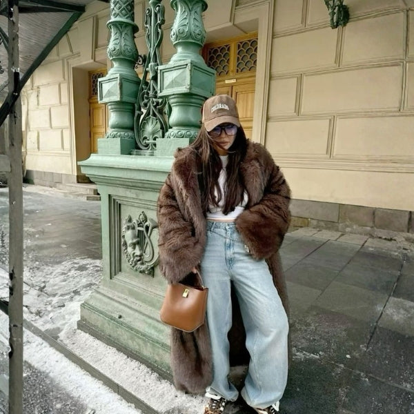 Kim's | Aspen Faux-Fur Longline Coat