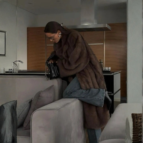 Kim's | Aspen Faux-Fur Longline Coat