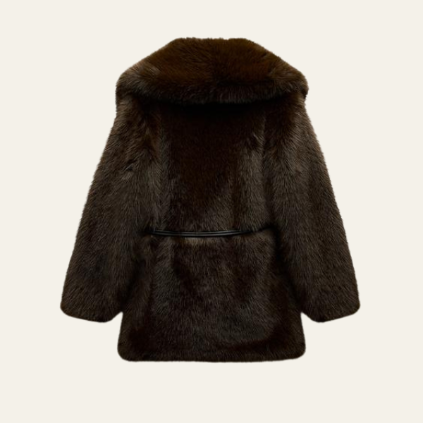 Kim's | Florence Faux Fur Belted Coat