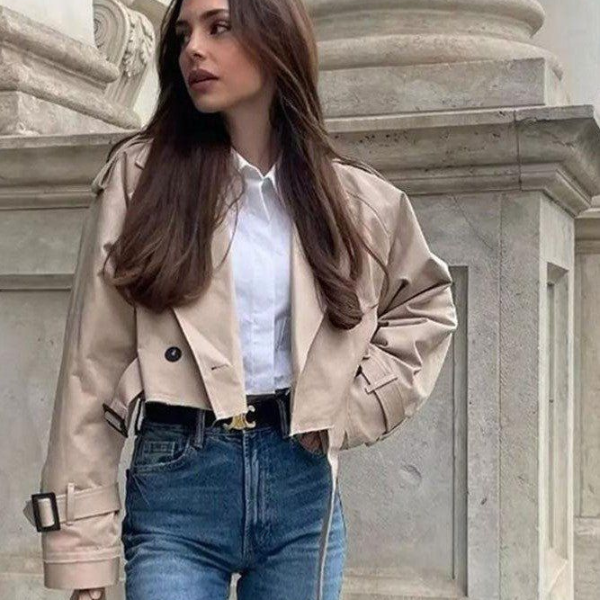 Kim's | Vienna Cropped Trench Jacket