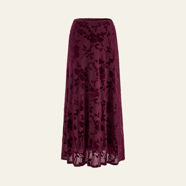 Kim's | Amelisse Floral Jacquard Women's Maxi Skirt