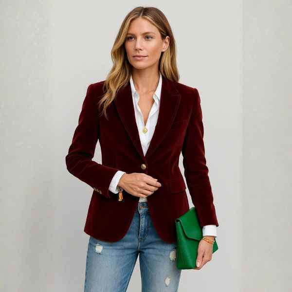 Kim's | Milan Women's Velvet Evening Blazer