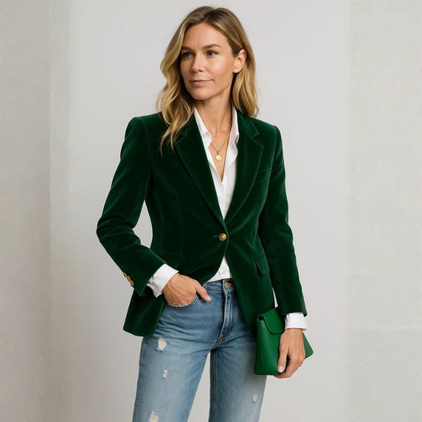 Kim's | Milan Women's Velvet Evening Blazer