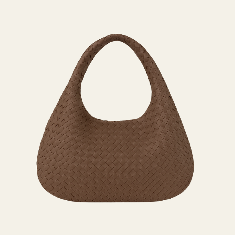 Kim's | Bordeaux Woven Hobo Bag | Medium Woven Carryall