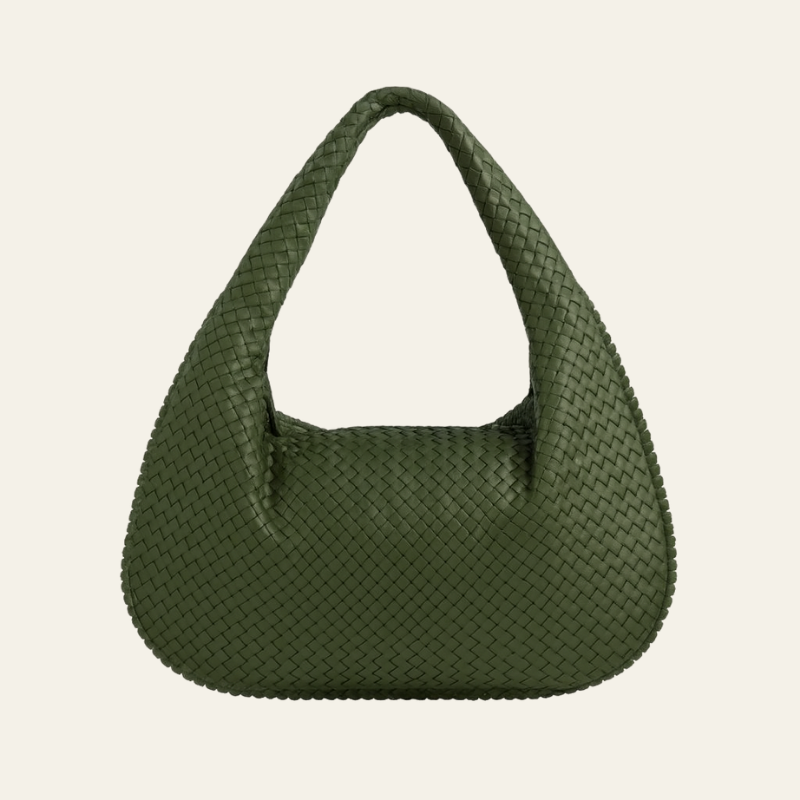 Kim's | Bordeaux Woven Hobo Bag | Medium Woven Carryall
