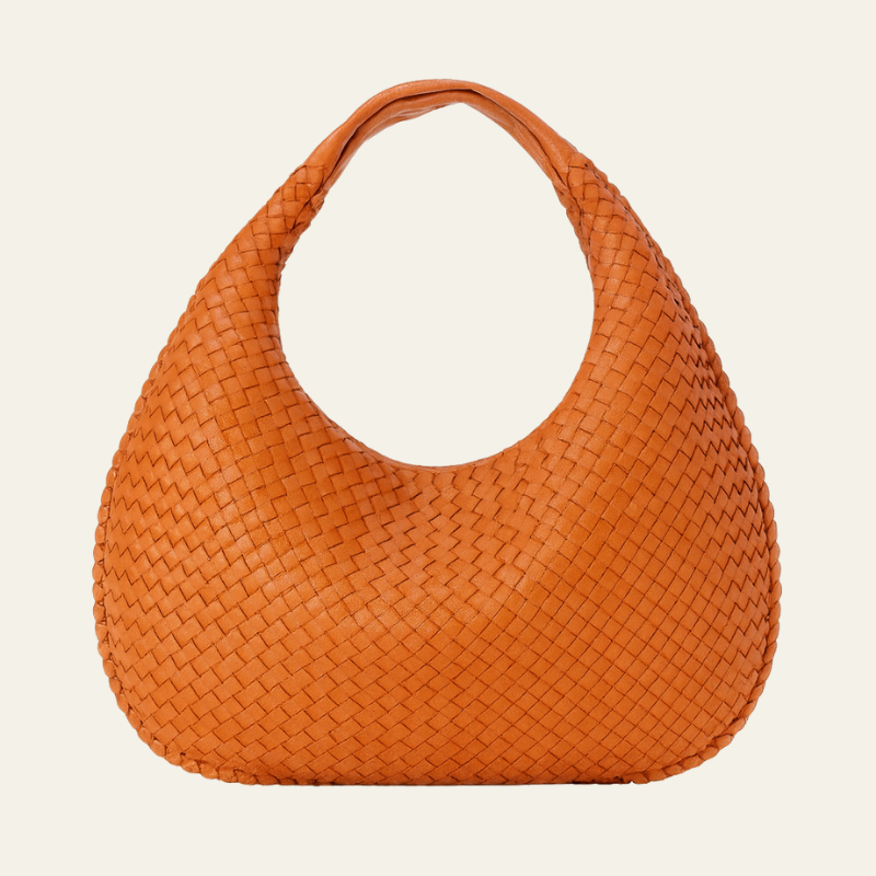 Kim's | Bordeaux Woven Hobo Bag | Medium Woven Carryall