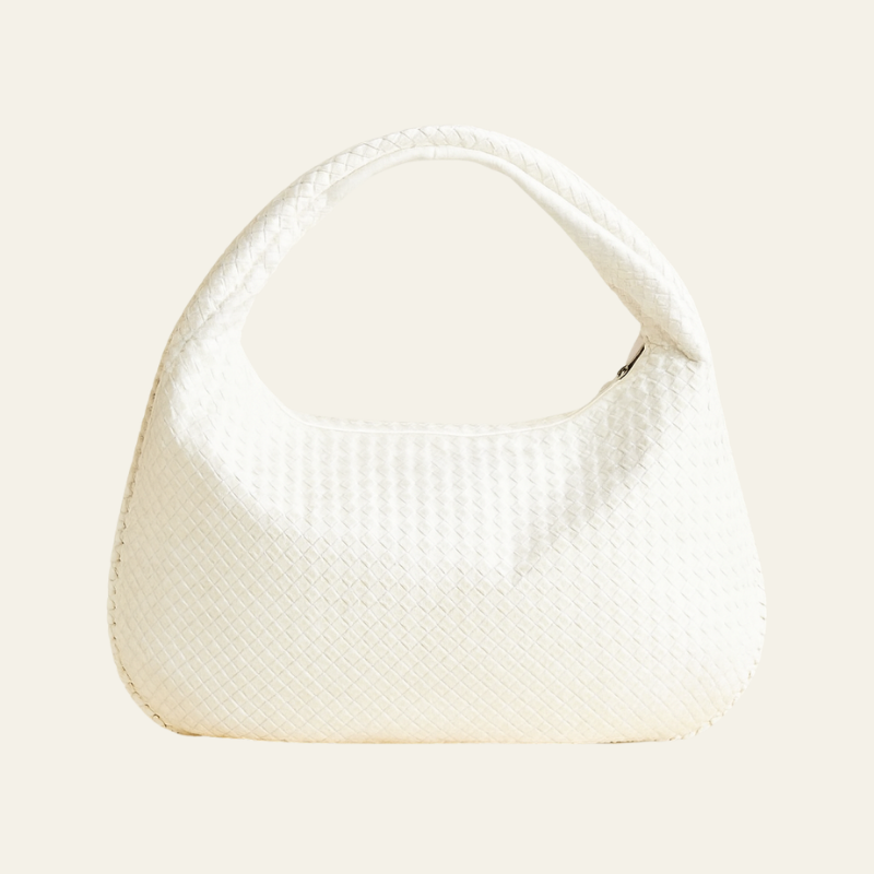 Kim's | Bordeaux Woven Hobo Bag | Medium Woven Carryall