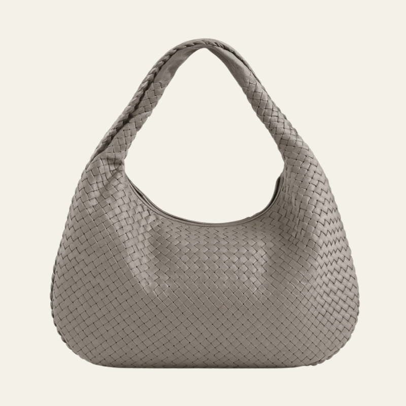 Kim's | Bordeaux Woven Hobo Bag | Medium Woven Carryall