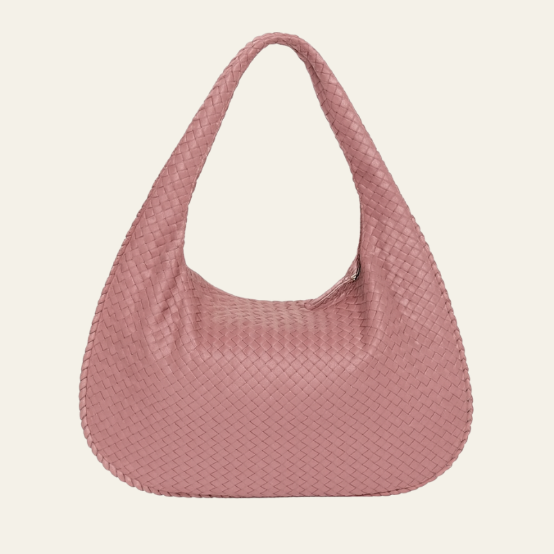 Kim's | Bordeaux Woven Hobo Bag | Medium Woven Carryall