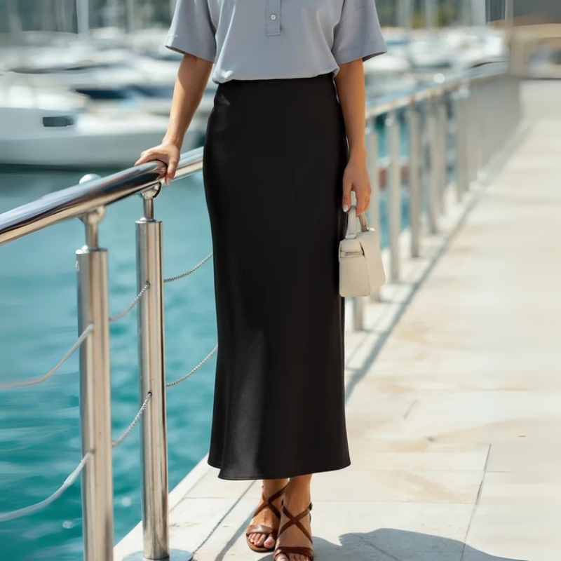 Kim's | Verona Silk Women's Midi Skirt