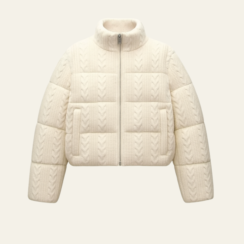 Kim's | Vienna Cable-Knit Puffer Jacket