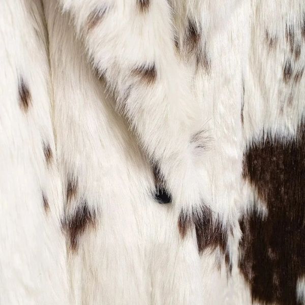 Kim's | Aspen Faux Fur Cow Print Coat