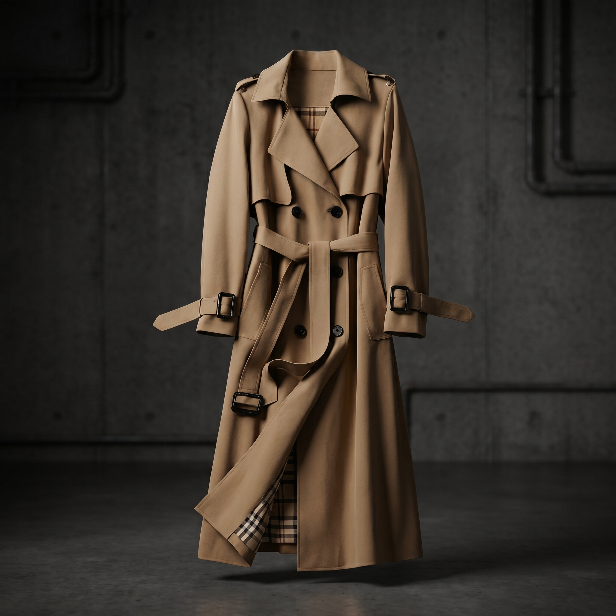 KIM'S | WOMEN'S TRENCH COAT | LONGLINE | BELTED