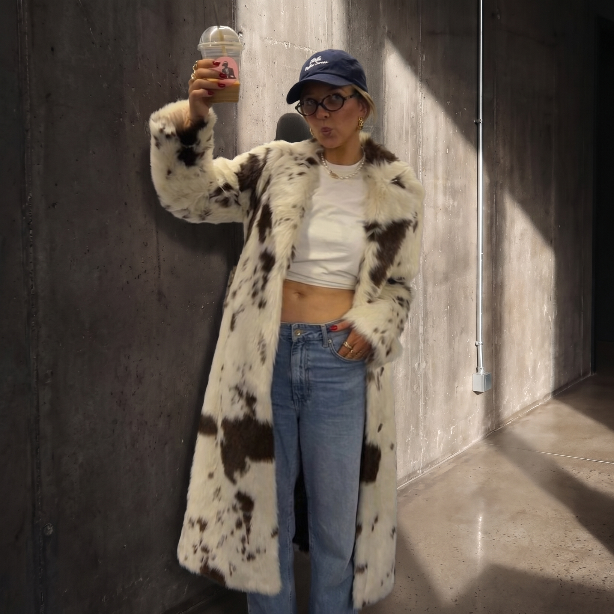 KIM'S | WOMEN'S COAT | PRINTED | OPEN FRONT